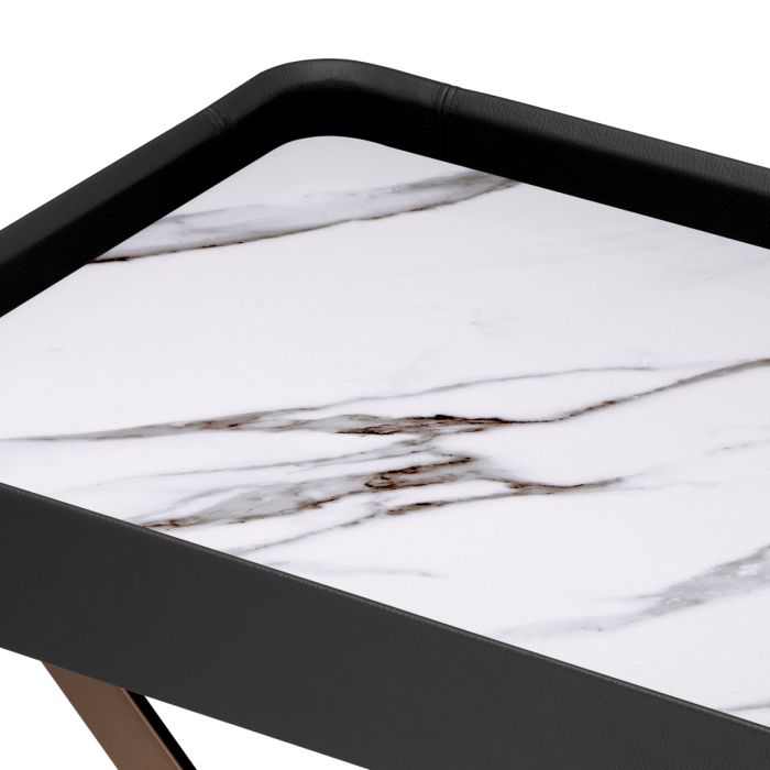 Butler Tray Monarch black leather