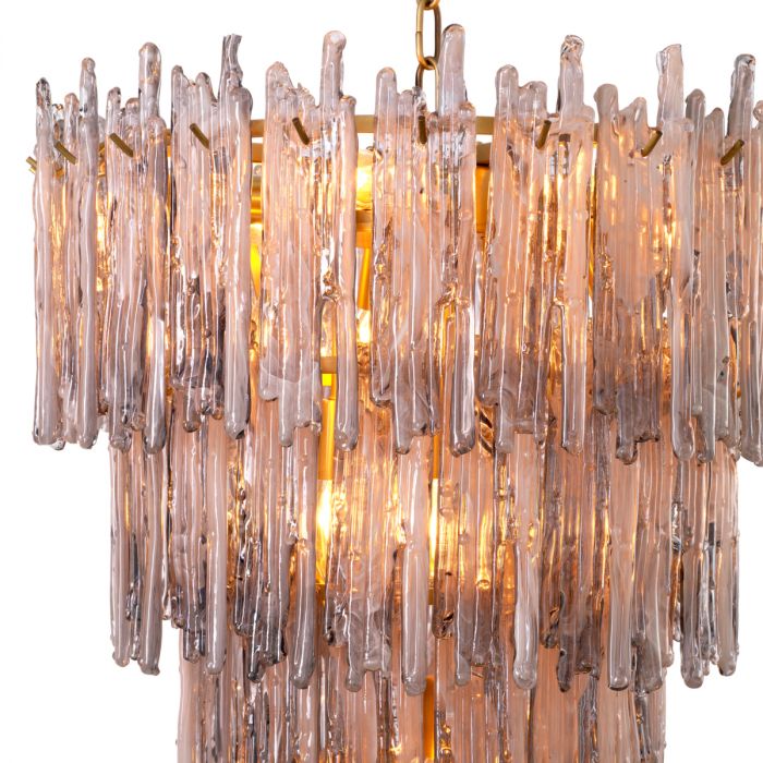 Chandelier Saint Roch S light brushed brass finish