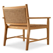 Outdoor Chair Pivetti natural teak faux rattan