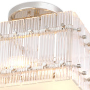 Ceiling Lamp Ruby square nickel finish