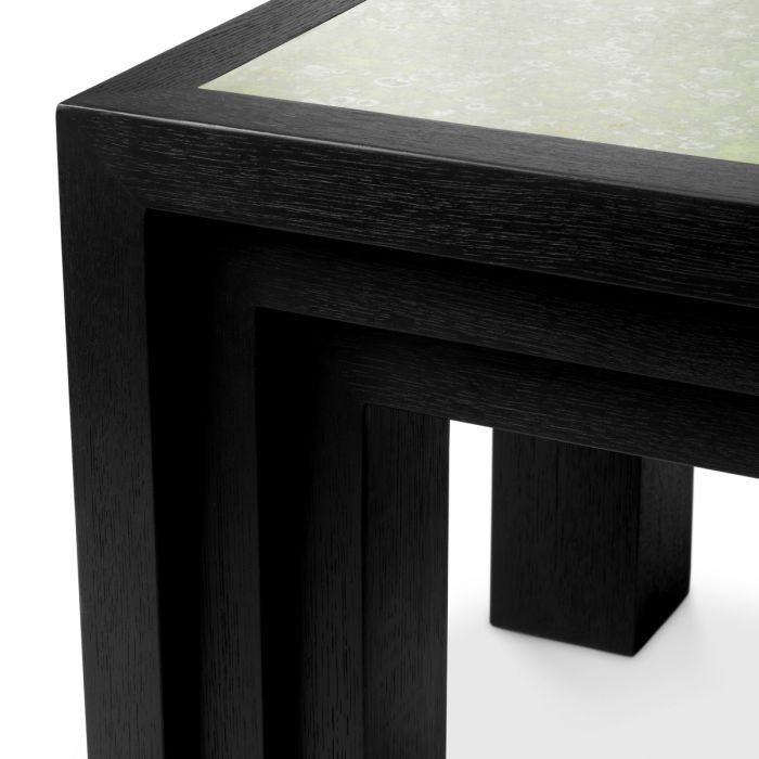 Side Table Metropolitan black open grain veneer