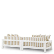 Sofá de exterior Cap-Antibes blanco mate florent beige