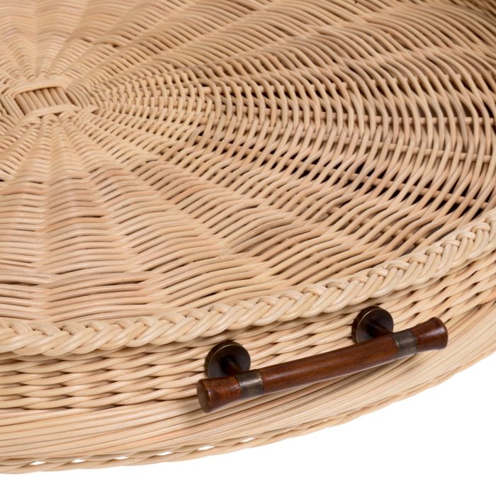Tray Vimini L natural rattan