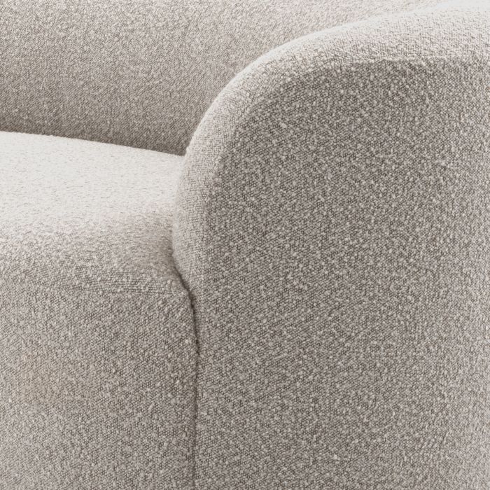 Sofá Morten bouclé gris