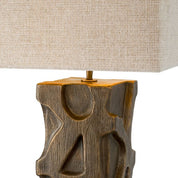 Table Lamp Enzo vintage brass finish incl shade