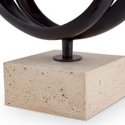 Object Elena bronze highlight finish travertine