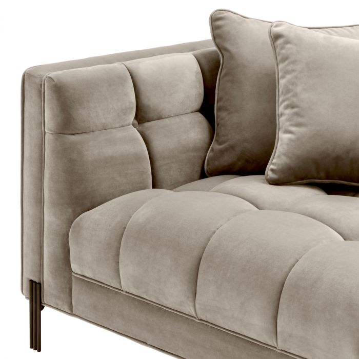 Sofa Sienna savona greige velvet