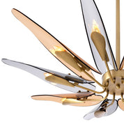 Chandelier Sky horizontal antique brass finish