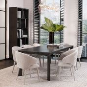 Dining Table Tremont charcoal grey oak veneer