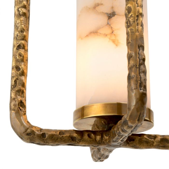 Chandelier San Lorenzo vintage brass finish