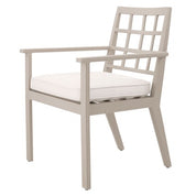 Outdoor Dining Chair Cap-Ferrat sand sunbrella canvas
