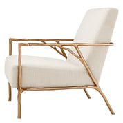 Silla Antico acabado oro panamá natural