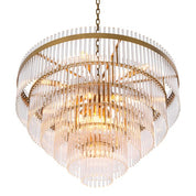 Chandelier East Single antique brass finish