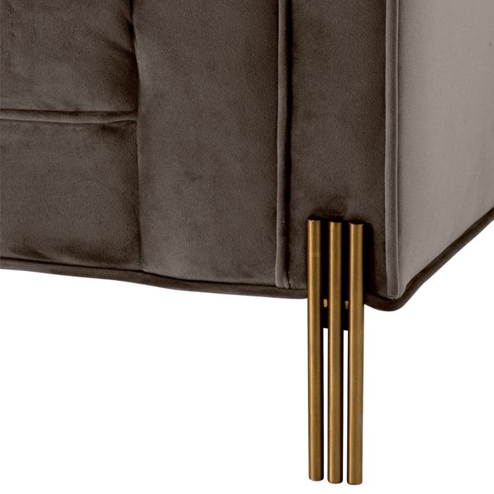 Sofa Sienna savona grey velvet