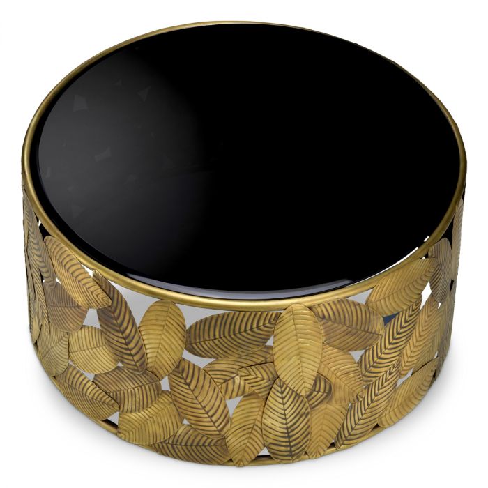 Coffee Table Botanico vintage brass finish