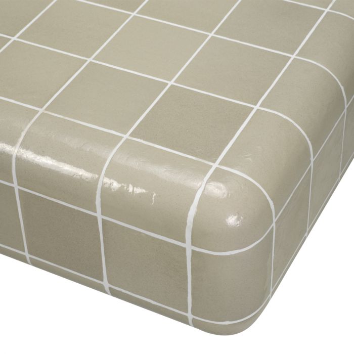 Mesa de centro de exterior Mateo gris claro