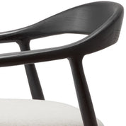 Dining Chair Beale classic black finish sentier cream