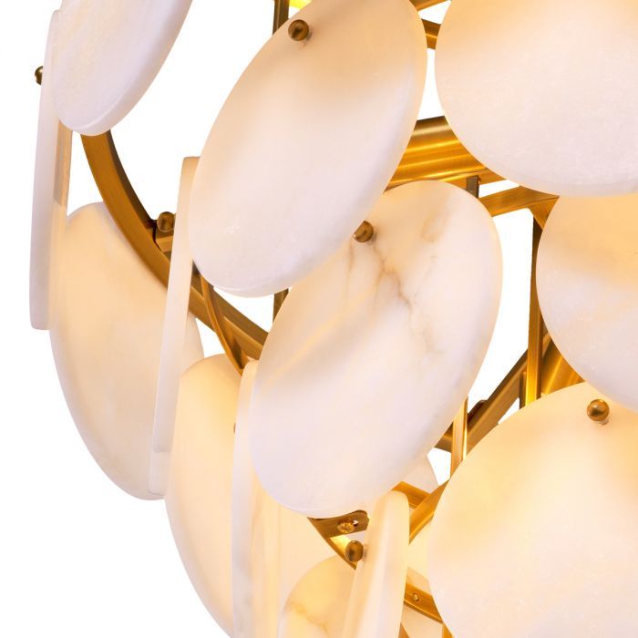 Chandelier Clementina antique brass finish