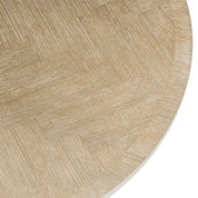 Dining Table Melchior round washed oak veneer