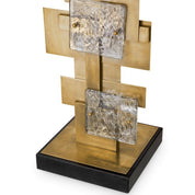 Floor Lamp Langham vintage brass finish