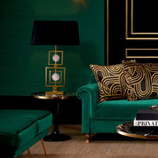 Side Table Parme black faux marble