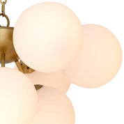Chandelier Icaro antique brass finish
