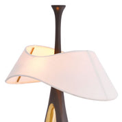 Table Lamp Gianfranco gunmetal polished brass finish incl shade