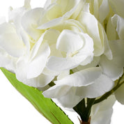 Ramo de Hortensias tonos blancos tacto real 48 uds/2 variedades