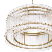 Chandelier Ruby Single antique brass finish