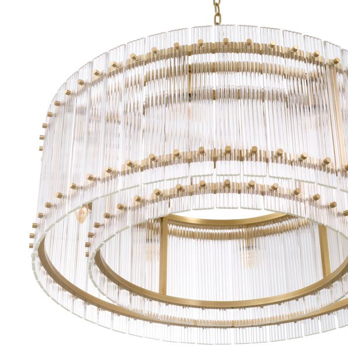 Chandelier Ruby Single antique brass finish