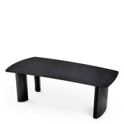 Dining Table Bergman S charcoal grey oak veneer