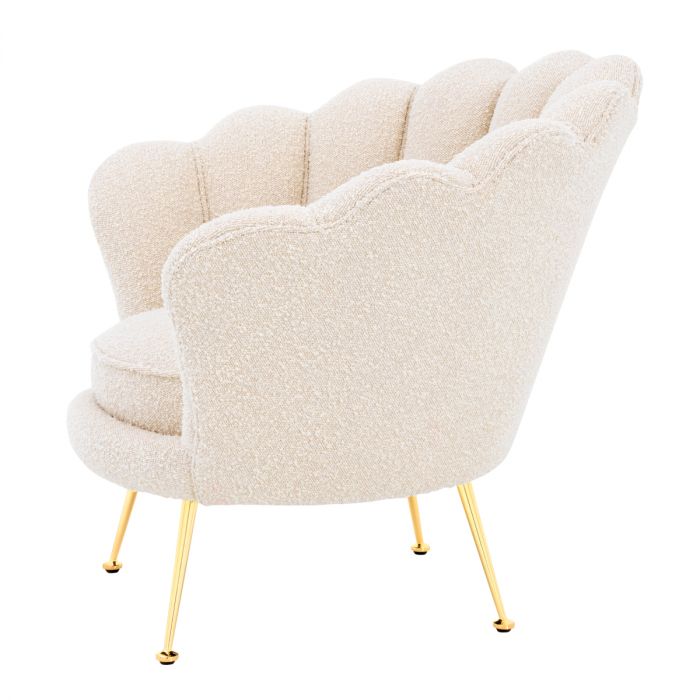 Chair Trapezium bouclé cream