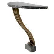 Mesa consola Renaissance acabado en latón cepillado
