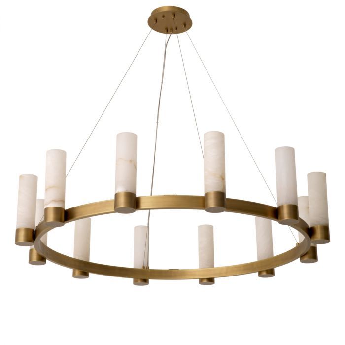 Chandelier Castro antique brass finish
