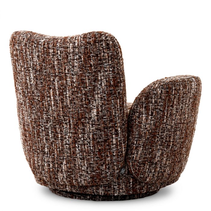 Swivel Chair Merida bouclé sonata red