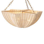 Chandelier Los Palmos natural rattan