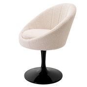 Silla de comedor O'Neill bouclé crema