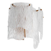 Lámpara de pared Asinara cristal transparente texturizado