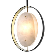 Chandelier Trissoni gunmetal finish gold finish