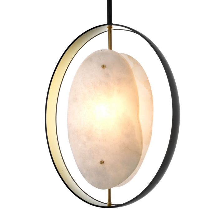 Chandelier Trissoni gunmetal finish gold finish