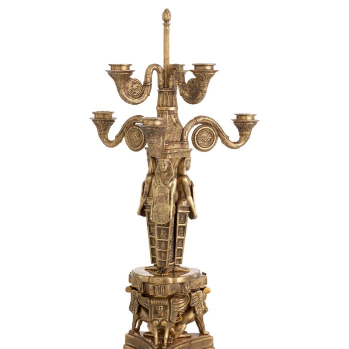 Candle Holder Decaix vintage brass finish