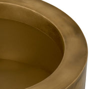 Planter Jasper round XS vintage brass finish ø 60 x H. 35 cm