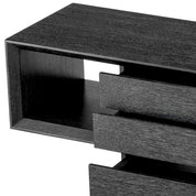 Console Table Mantua charcoal grey oak veneer
