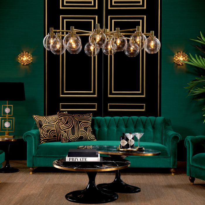 Chandelier Selva gold finish