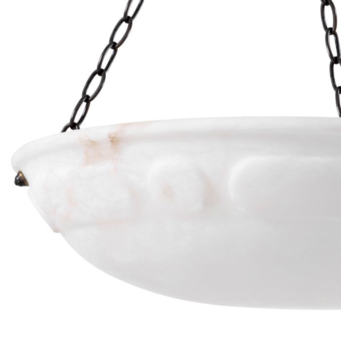 Lámpara de araña Novara con acabado resaltado en bronce