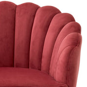 Dining Chair Luzern savona faded red velvet