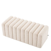 Banco Bente bouclé crema
