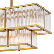Chandelier Le Marais antique brass finish