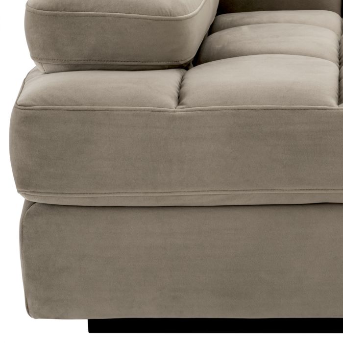 Modular Sofa Dean savona greige velvet - Left