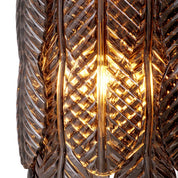 Lámpara de araña Sahure L acabado latón cepillado